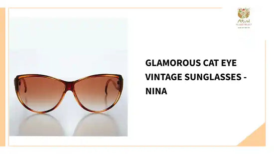 Glamorous Cat Eye Vintage Sunglasses - Nina by@Outfy